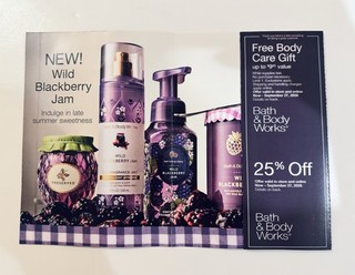 Bath & Body Works Coupons 25% Off Body Care Product EXP 9/27