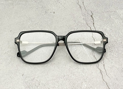 Gentle Monster Jeff 01 Square Glasses Black Frame Clear Lens Unisex Eyewear