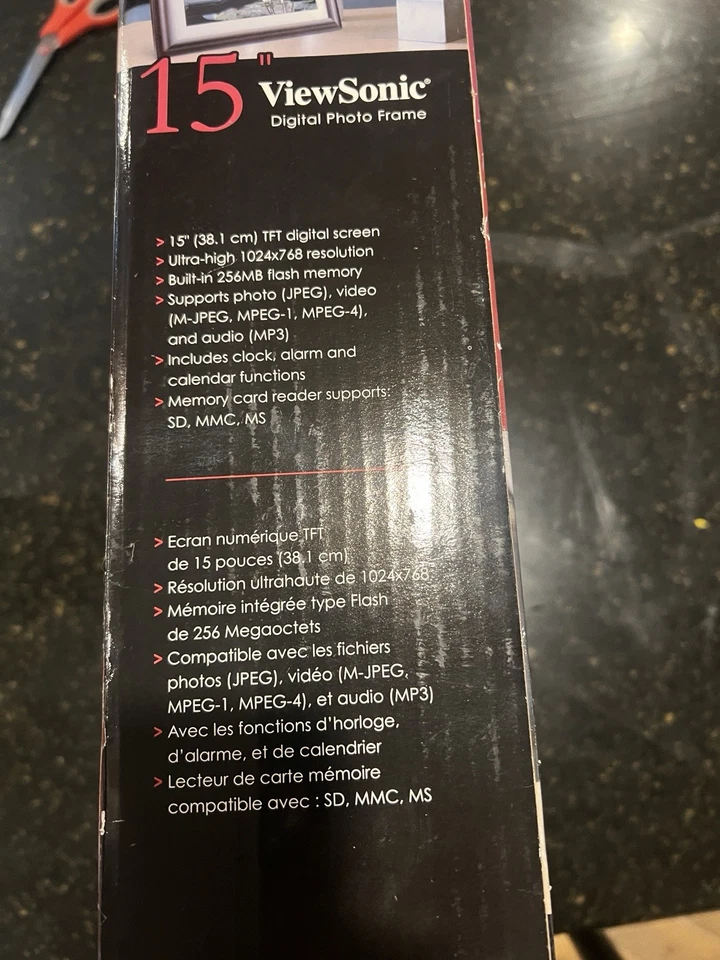 Marco de fotos digital View Sonic modelo 15" VFM1530-11 Foto 3 de 4