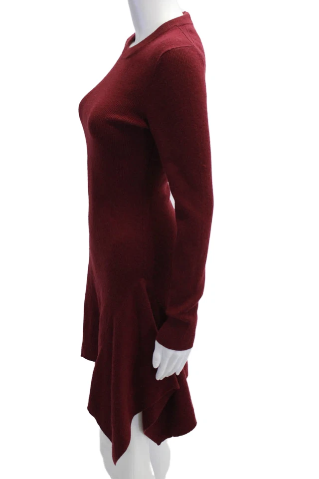 Michael Michael Kors Womens Red Sweater Dress Long Sleeve Crew Neck Size S - Image 2 of 4