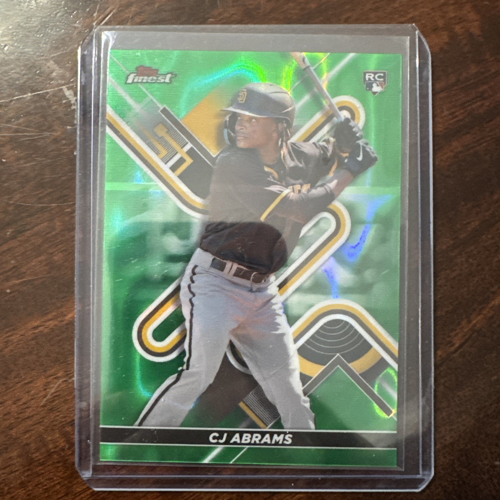 2022 Topps Finest - C.J. Abrams #39 Green Lava Refractor 38/99 RC Padres