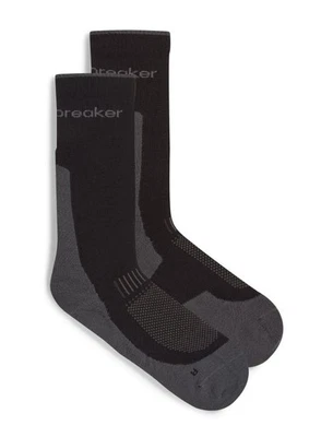 Icebreaker Merino Hike+ Medium Crew Men Socken Trekking Wandern black obsidian