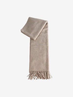 小物 Acne Studios Fringe wool scarf narrow Acne Studios - Fringe wool scarf – Narrow - Caramel brown