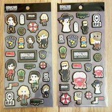Resident Evil Biohazard 30th Sweets Puffy Sticker 2 Set Leon Wesker Capcom Japan