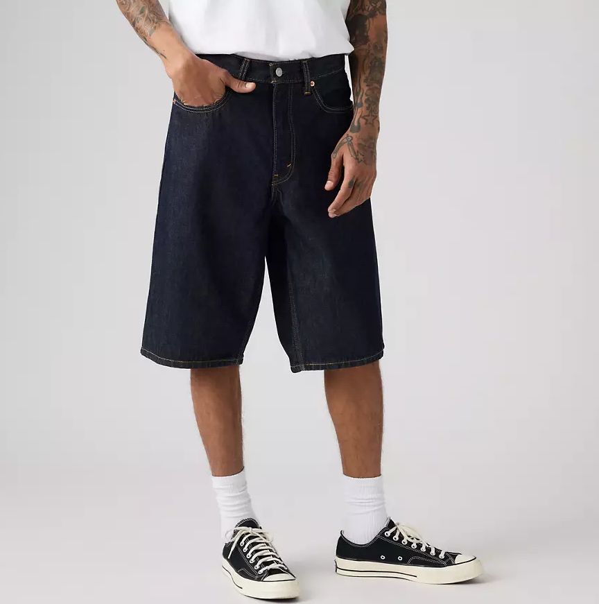 パンツ Levi's 470 Baggy Shorts Rinse Ruler W34 LEVI'S 470 Baggy 14
