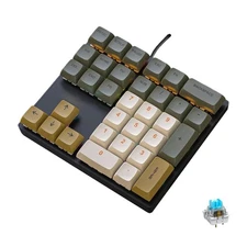 Mechanical Numpad Rainbow Backlit Clicky Blue Switches Wired USB Number Pad 3