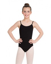 Capezio girls Classics Camisole With Adjustable Straps athletic leotards, Black,