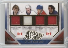 2014 ITG Used 4 Your Country Gold 20/20 Bobby Clarke Mike Bossy Steve Shutt 1pc9