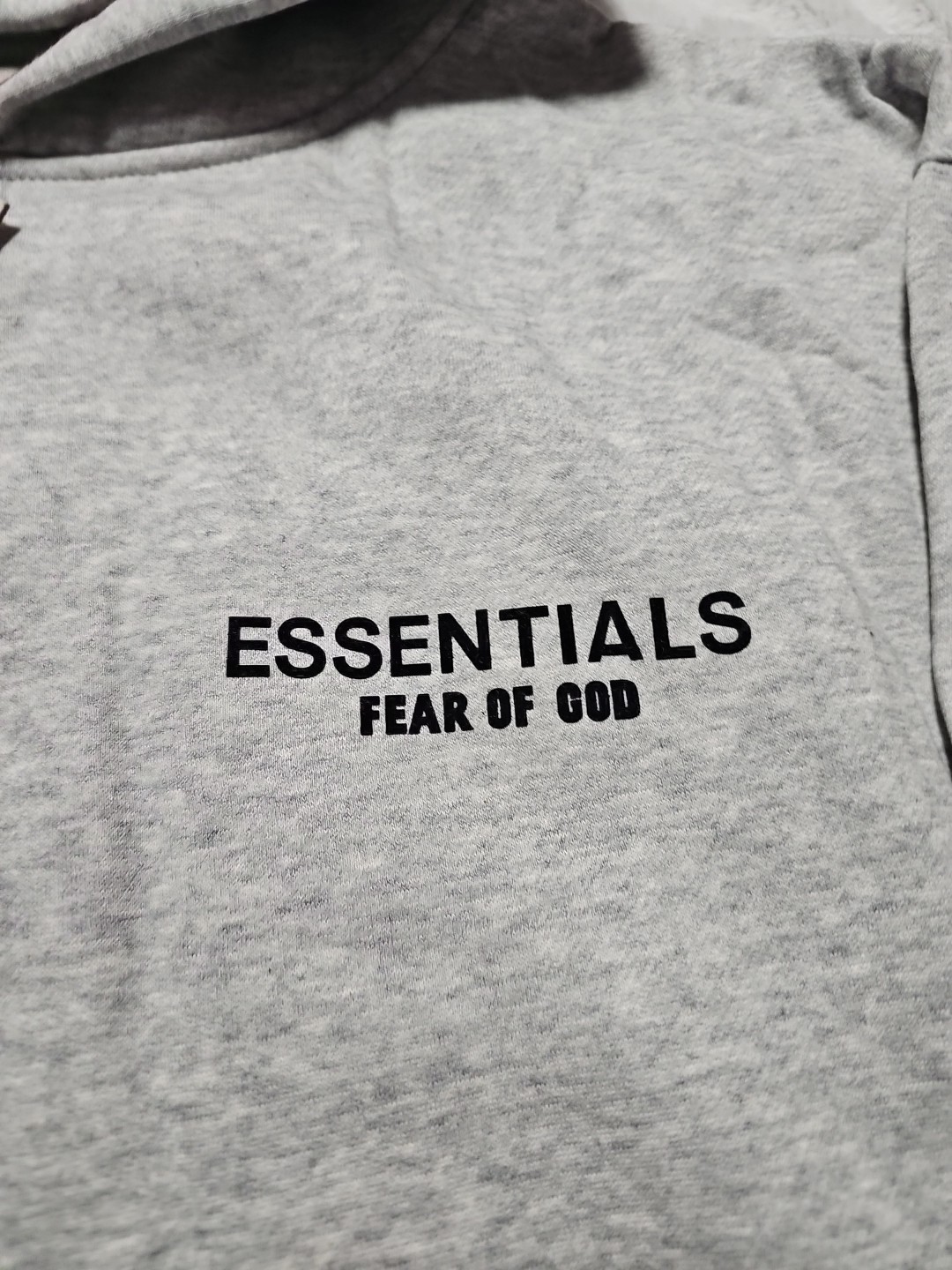 Fear of God Essentials Pullover Heather Gray Hoodie 100% Cotton Mens Sz XL NWT  thumbnail 3
