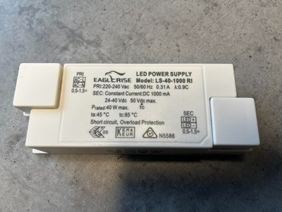 ERSATZTRAFO EAGLERISE MODEL: LS-40-1000RI  LED POWER SUPPLY TRAFO