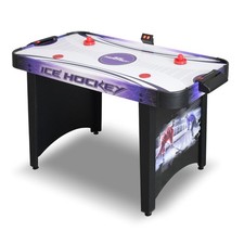 Hathaway Hat Trick 4-Ft Air Hockey Table for Game Room - With LED Scoring,