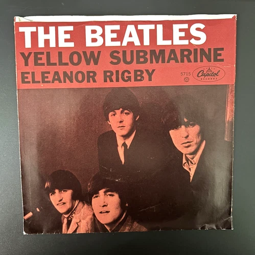 The Beatles - Eleanor Rigby bw Yellow Submarine - 1966 - Orig 45 Sleeve - VG+