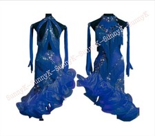 jz Handmade Women Samba Ballroom Swing Salsa Rumba Latin Dance Dress RHYTHM