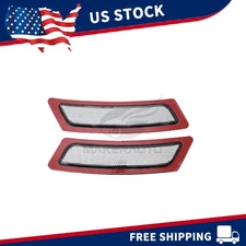 63147203265 Front Bumper Reflectors L+R White For 2011-2016 BMW F10 5 Series