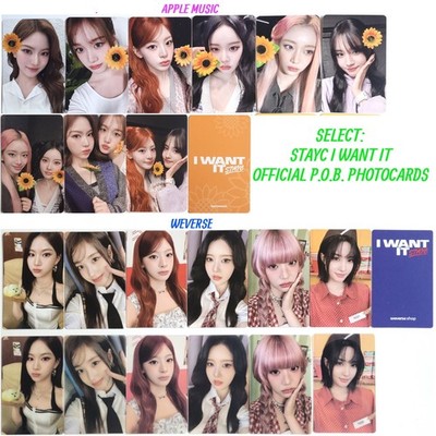 STAYC I WANT IT OFFICIAL PHOTOCARD -APPLE -WEVERSE (select