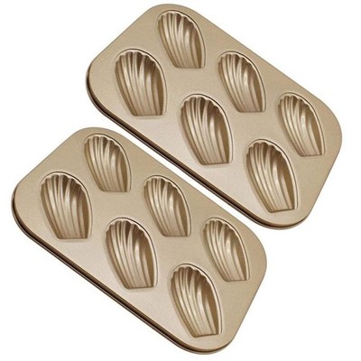 2 Stück Madeleine Form Kuchenform, Antihaftbeschichtet Robust Madeline Backformen für7735