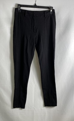 Alexander Wang Women's Black Viscose Blend Slim Tapered Trouser Pants Sz 4