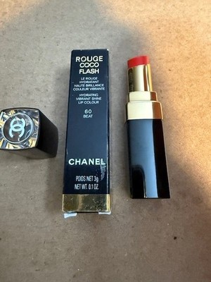 CHANEL ROUGE COCO FLASH Hydrating Vibrant Shine Lip Colour  60 BEAT  NIB Free Sh