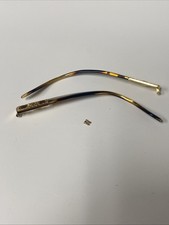 Versace Italy MOD.4242-B 5025/13 135 Gold Temple Arm Parts With Screws MD60