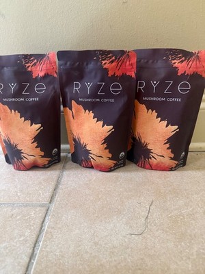 3 Pack Organic Ryze Mushroom Coffee 30 SERVINGS Instant Coffee New FREE SHIPPING