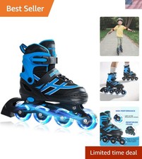 Inline Skates for Girls Boys Ages 5-8 8-12 Adjustable Illuminating Wheels Inl...