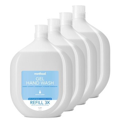 Method Handzeep Sweet Water 1L 4 Stuks Multipack