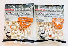 Pride PTS 90-Count Wood Golf Tees, Minitee 1 ½” (2 Packs)