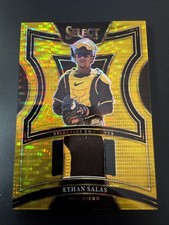 2025 Panini Select - Ethan Salas Selective Swatches Prizm /10 (MEM) San Diego