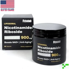 Nicotinamide Riboside  Resveratrol NAD Supplement 900mg Anti-Aging Exp. 07/26