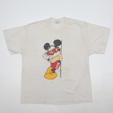 Vintage 80s 90s Disney Mickey Mouse California T-Shirt Men's XL Tee Jays HEFT-T