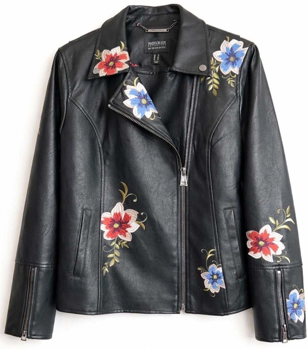 Madison Ave Collection by Dennis Basso Floral Embroidered Faux