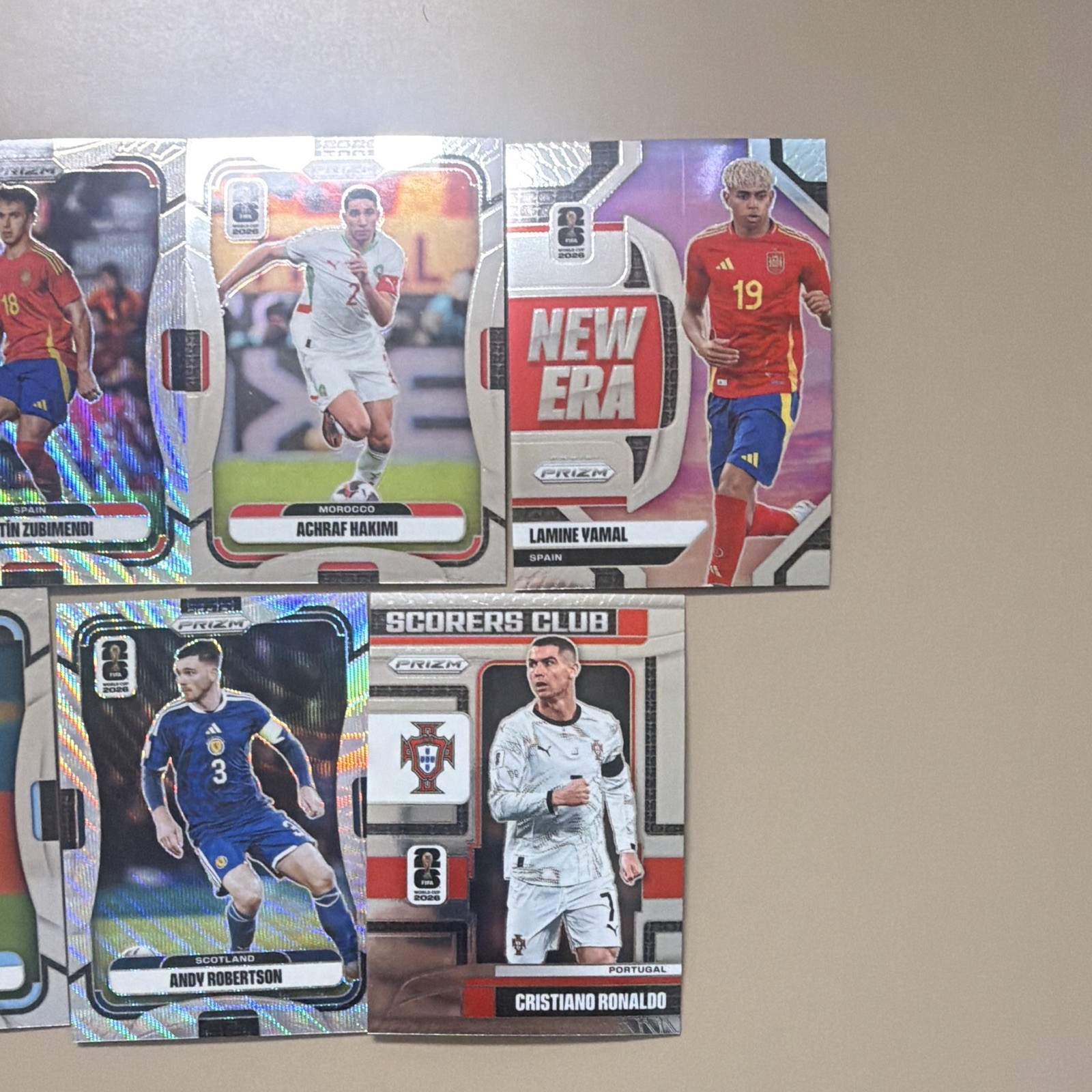 Panini Prizm 2026 UEFA Soccer 22-Card Lot Rookie Scorers Club Haaland view 6