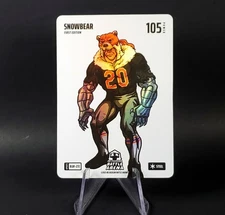 Pete Alonso 2025 Bo Jackson Battle Arena SNOWBEAR Blizzard Battlefoil First Ed