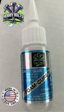 BSI Foam-Cure 1oz Bottle Craft Glue, Bob Smith Industries Foam Safe, Hobby Bolts