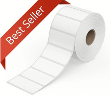 Rollo Direct Thermal 2x1 Barcode Labels - Roll of 1,000 Thermal Labels for Shipp