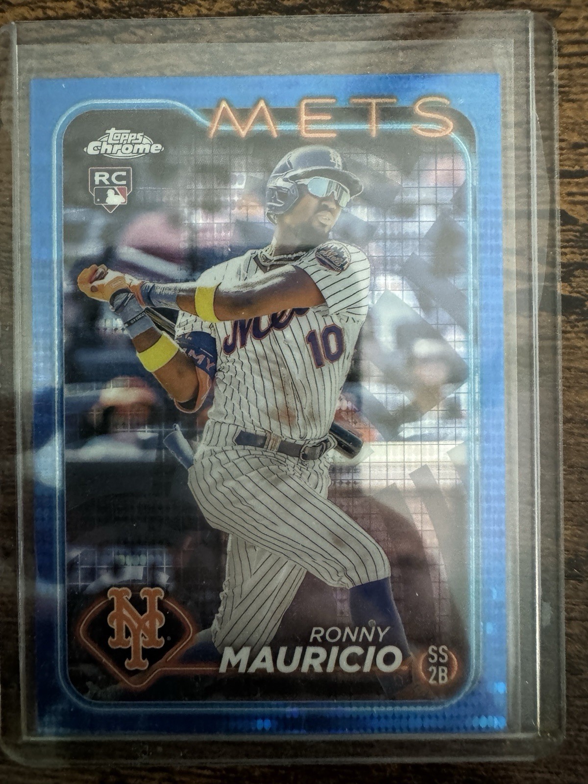 2024 Topps Chrome - Ronny Mauricio #28 Blue Sonar Refractor /125 (RC)