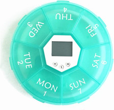 Dispenser Automatico Di Pillole, Organizer Elettronico per Medicinali, 7 Giorni,