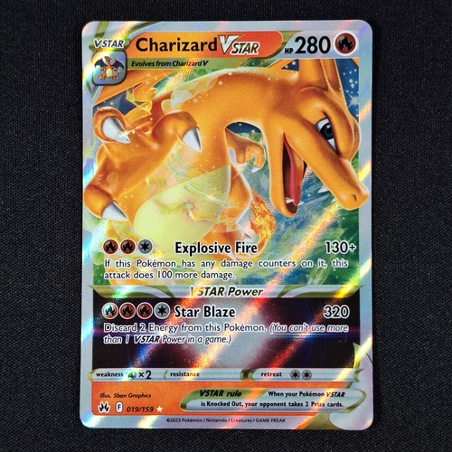 Pokemon TCG Sword Shield Crown Zenith Charizard VSTAR 019/159 Ultra Rare LP+