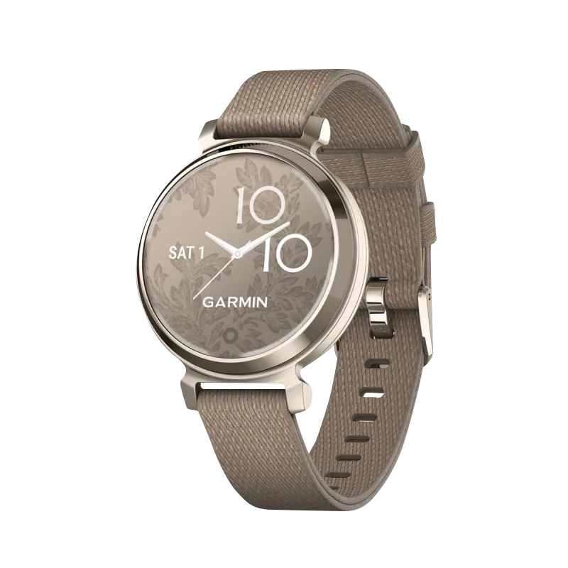 Garmin Lily 2 Classic, Cream Gold with Coffee Nylon Band (010