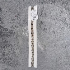 David's Bridal Women Thin Mixed Stone Sash N/S Silver Crystal Embellished Belt