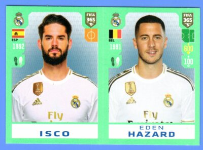 Sticker Panini FIFA 365 2020 #114 ISCO - HAZARD Real Madrid CF