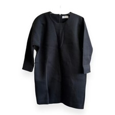 NWOT Everlane Scuba Long Sleeve Mini Dress in Black Size Medium