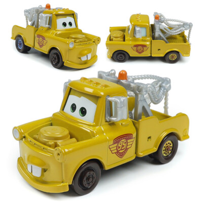 Disney Pixar Car Rare Golden Tow Mater 1:55 Diecast Toy Cars Xmas Birthday Gift