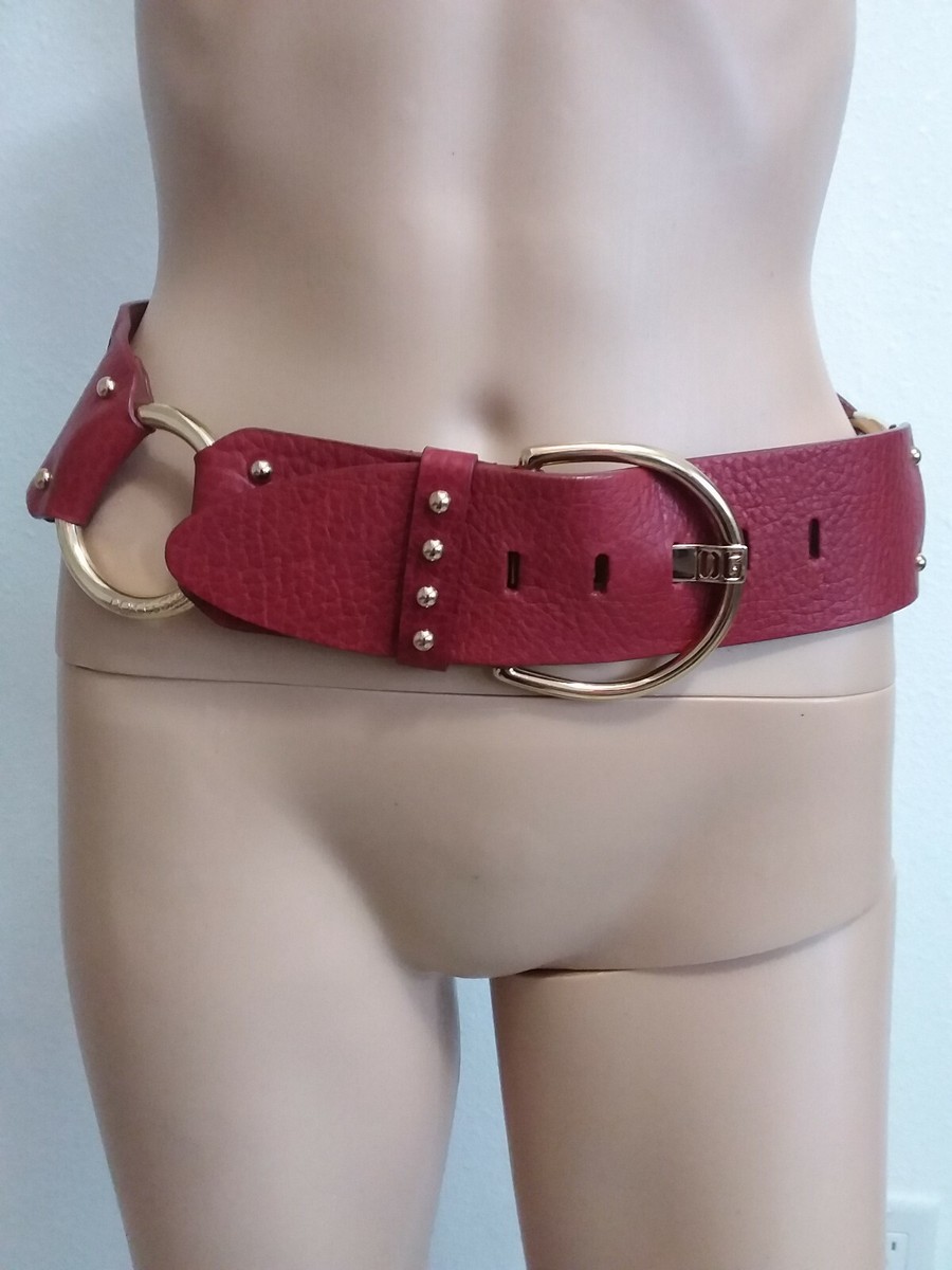 D&G DOLCE & GABBANA - original vintage leather belt - 80 cm  display picture 2