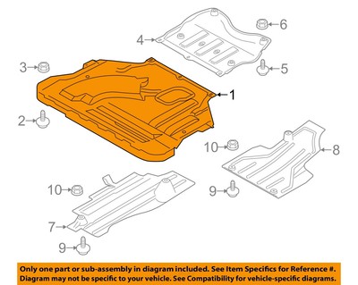 Ford OEM Heat Shields-exhaust-front Shield EJ7Z6P013A for sale online | eBay