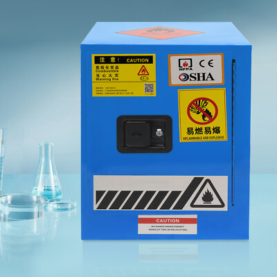 4 Gallon 18L Fireproof Safety Storage Cabinet for Flammable Liquid Chemicals