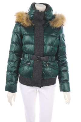 MILESTONE Down Jacket Real Fur Trim I 44 D 38 dark green