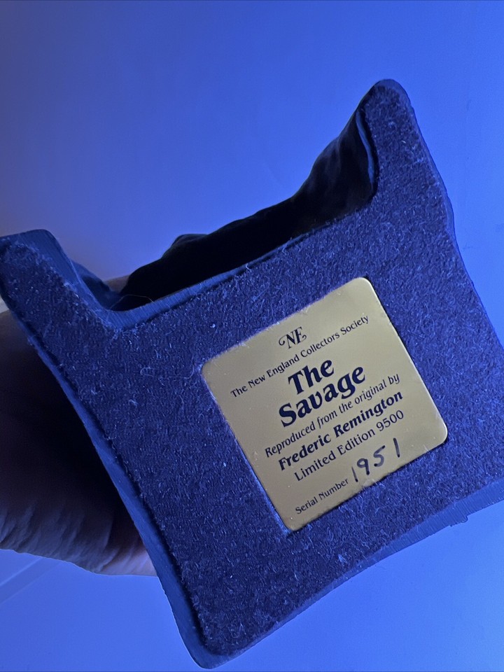 Authentic Frederic Remington The Savage New England Collectors Society