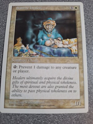 Magic the Gathering 3 card LOT e736-Tragic Poet-Smite-Samite Healer