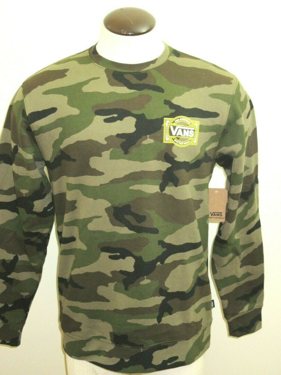 Vans Mens Classic Crew-neck Camouflage 